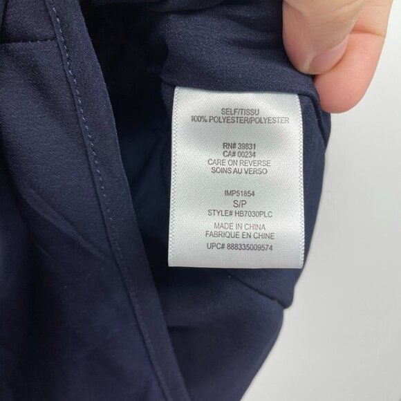 Sam Edelman Navy blue buttoned romper 3/4  sleeve - Picture 7 of 15